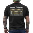 Meine Tastatur Daumen Hoch Für Papas Lustiges T-Shirt mit Rückendruck