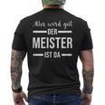 Meister Bestanden Exam T-Shirt mit Rückendruck