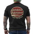 Meister Dachdecker Handwek 100 Original T-Shirt mit Rückendruck