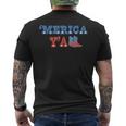 Merica Y'all Retro 4Th Of July Cowboy Cowgirl Western Howdy Men's T-shirt Back Print