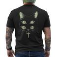 Metal Punk Cat Grunge Gothic Goth Witchy T-Shirt mit Rückendruck