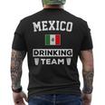 Mexico Drinking Team Flag Beer Drinking Festival Men's T-shirt Back Print