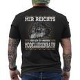 Mir Reichts Ich Geh Zu Meiner Model Railway T-Shirt mit Rückendruck