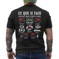 Moto Gp Courses Ce Que Je Fais Moto Gp Motard Humour T-shirt imprimé au dos