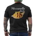 Mozzarella Sticks 90'S Mozzarella Stick Bread Meme Men's T-shirt Back Print Mozzarella Sticks 90'S Mozzarella Stick Bread Meme Men's T-shirt Back Print