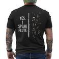Musica Classica Regalo Divertente Per Flautista Flauto T-shirt da uomo con stampa posteriore