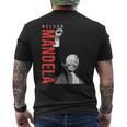 Nelson Mandela Alzato Mano Destra Pugno Chiuso Mandela Day T-shirt da uomo con stampa posteriore