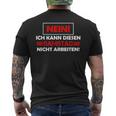 No Ich Kann Diesen Saturstag Nicht Arbeiten T-Shirt mit Rückendruck