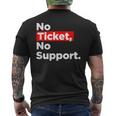 No Ticket No Support Informatik Admin Arbeit Job T-Shirt mit Rückendruck