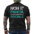 Non È Pancia Ma Distanziamento Sociale Non È Pancia T-shirt da uomo con stampa posteriore