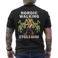 Nordic Walking Run With Sport Escursionismo Fitness Corsa Corsa T-shirt da uomo con stampa posteriore