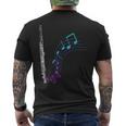 Notes Flute T-Shirt mit Rückendruck