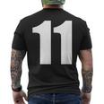 Number Eleven Number 11 Numbers T-Shirt mit Rückendruck