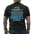 Nur Die Beste Brüder Werden Zum Unkel Befördert T-Shirt mit Rückendruck