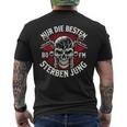 Nur Die Besten Die Jung Biker Statement Rocker T-Shirt mit Rückendruck