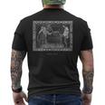 Occulto Baba Yaga Russia Horror Gotico Satana Diavolo Nero T-shirt da uomo con stampa posteriore