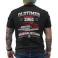 Oldtimer Baujahr 1961Intage Birthday S T-Shirt mit Rückendruck