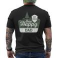 One Happy Dad Happy Camper Matching Family First Birthday Men's T-shirt Back Print