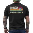 Orgogliosamente Non Avvelenato Antivax Noax Antiaccinointage Retro T-shirt da uomo con stampa posteriore
