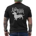 The Original Low Rider Dachshund Dog Dachshund Men's Back Print T-Shirt