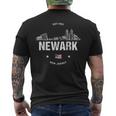 Orizzonte Di Newark Nel New Jersey T-shirt da uomo con stampa posteriore