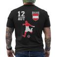 Österreich Fan Em Spieler Ball Nummer 12 T-Shirt mit Rückendruck