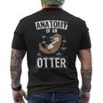 Otter Anatomy Of An Otter Cute Otter Lover T-Shirt mit Rückendruck