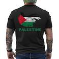 Palestine Flag Palestine T-Shirt mit Rückendruck