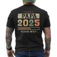 Papa 2025 Futuro Papá Futuro Padre Camiseta Hombre Estampado Espalda