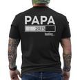 Papa 2025 Loading Ich Werde Papa 2025Ater 2025 T-Shirt mit Rückendruck