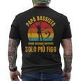Papà Bassistaintage Basso Elettrico Regalo T-shirt da uomo con stampa posteriore