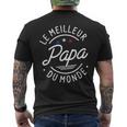 Papa Le Meilleur Du Monde Fête Des Pères Père T-shirt imprimé au dos