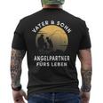 Papa Und Sohn Angelpartner Fürs Leben Angeln Angler T-Shirt mit Rückendruck