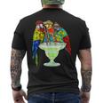 Pappagalli Che Bevono Margarita Hawaiian Camicia Mccaw Birds T-shirt da uomo con stampa posteriore