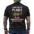 Paracadute Paracadutismoolo Libero Skydiving T-shirt da uomo con stampa posteriore
