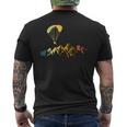 Paragliding Scala Paragrafo In Stile Retrò Paragliding T-shirt da uomo con stampa posteriore