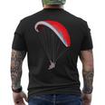 Parapendio Parapendio Paramotore Paracadutismo Paracadutismo T-shirt da uomo con stampa posteriore