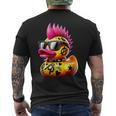 Pato Punk Pato Punk Rockero Divertido Amante De Los Animales Camiseta Hombre Estampado Espalda