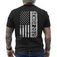 Patriotic Senior 2025 Usa Flag Vintage Senior Class Of 2025 Men's T-shirt Back Print