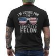 Patriotic Voting Convicted Felon Graphic Men's T-shirt Back Print Patriotic Voting Convicted Felon Graphic Men's T-shirt Back Print