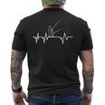 Père Fils Battement De Coeur Pêche Père Fils Pêche T-shirt imprimé au dos