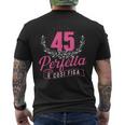 Perfetta E Cosi Figa 45 Anni Compleanno T-shirt da uomo con stampa posteriore