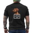 Personal Stalker Cane Bracco Ungherese I Will Follow You T-shirt da uomo con stampa posteriore