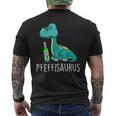 Pfeffisaurus Dino Peppermint Liqueur Running Party S T-Shirt mit Rückendruck