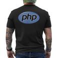Php Programmatore Computer Coders Sviluppatori T-shirt da uomo con stampa posteriore