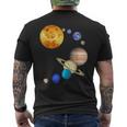 Pianeti Nel Sistema Solare Con Plutone Scienza T-shirt da uomo con stampa posteriore