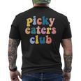 Picky Eaters Club Divertente Pickitarian Gag T-shirt da uomo con stampa posteriore