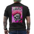 Pink Misfits Skull Fanart T-Shirt mit Rückendruck