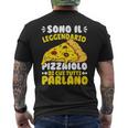 Pizzaiolo Leggendario Regalo Divertente Pizzaioli Pizzaiolo T-shirt da uomo con stampa posteriore