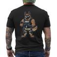 Police Special Tactics K9 Belgian Malinois Working Dog Lover T-shirt da uomo con stampa posteriore
